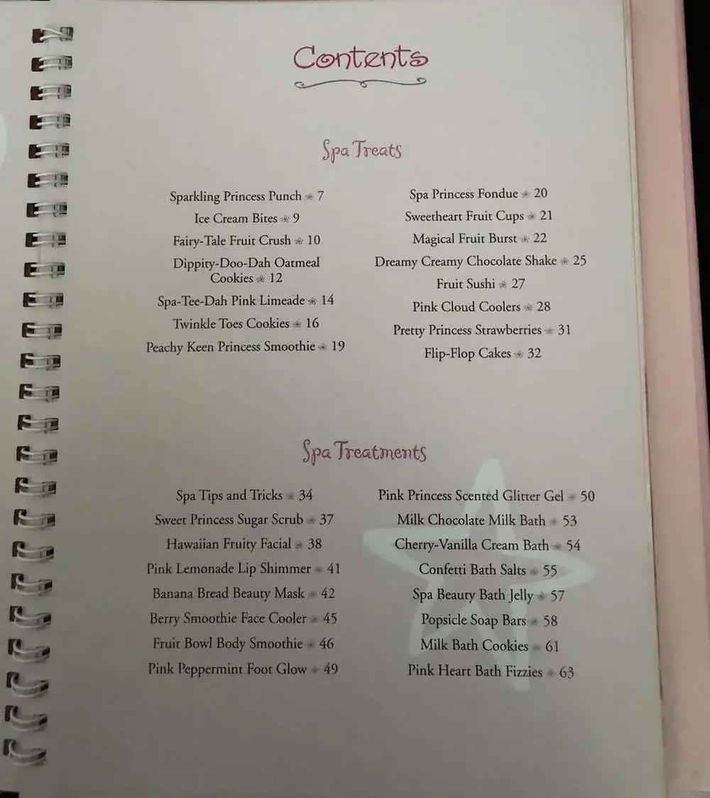 Spa Princess Cookbook by Barbara Beery, Spiral-bound